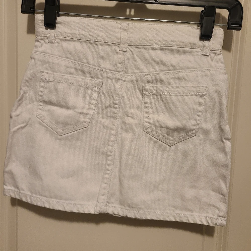 🍓Jean Gymboree Girls White Skirt